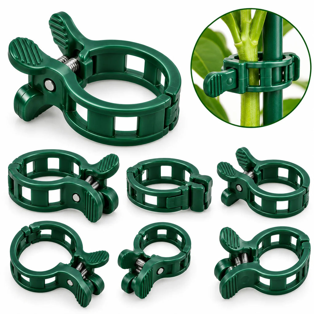 Floranza Green Plant Support Clips in Assorted Sizes