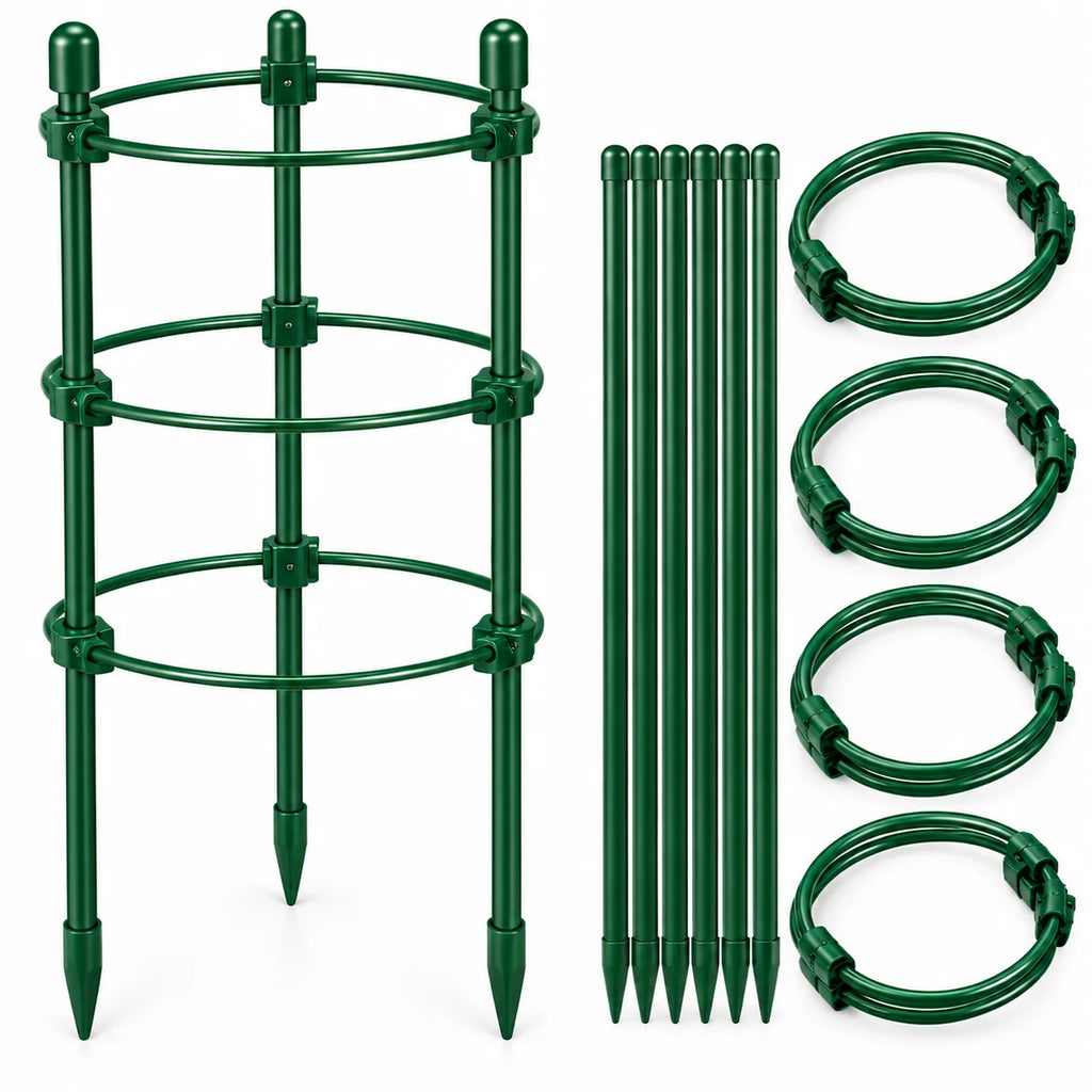 Floranza Plant Support Stakes with Ring Supports