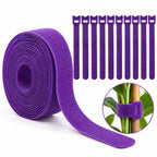 Floranza Purple Reusable Plant Ties with Tape Roll