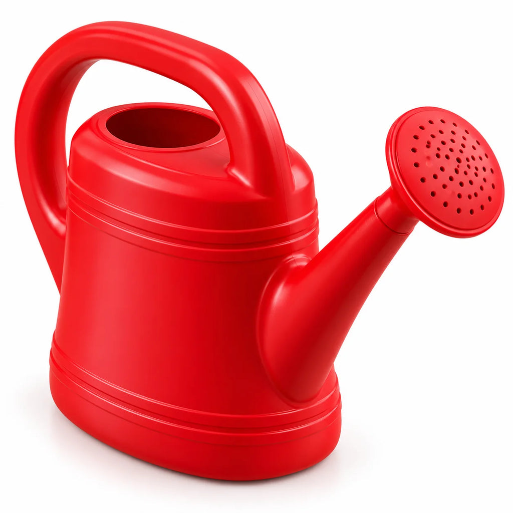Floranza Red Garden Watering Can with Sprinkler Head